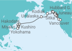 Itinerario del Crucero Desde Juneau (Alaska) a Yokohama (Japón) - Seabourn