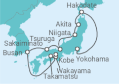 Itinerario del Crucero Desde Yokohama (Japón) a Kobe (Japón) - Seabourn