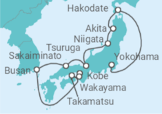 Itinerario del Crucero Desde Kobe (Japón) a Yokohama (Japón) - Seabourn