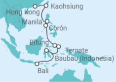 Itinerario del Crucero Filipinas - Seabourn