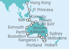 Itinerario del Crucero Desde Sydney (Australia) a Hong Kong (China) - Seabourn