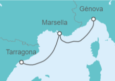 Itinerario del Crucero Francia - MSC Cruceros