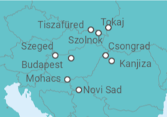 Itinerario del Crucero Del Danubio al Tisza: Hungría auténtica  - CroisiEurope
