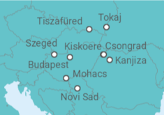 Itinerario del Crucero Del Tisza al Danubio: Hungría al completo  - CroisiEurope