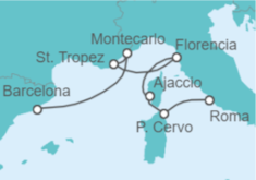 Itinerario del Crucero Mónaco, Francia, Italia - Explora Journeys