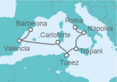 Itinerario del Crucero Italia, Túnez, España - Explora Journeys