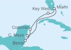 Itinerario del Crucero Caribe Occidental - Explora Journeys