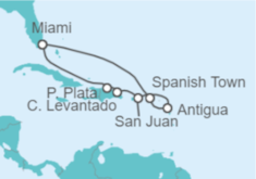 Itinerario del Crucero Caribe Oriental - Explora Journeys