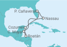 Itinerario del Crucero Bahamas, Honduras, México - Royal Caribbean