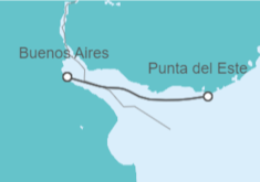 Itinerario del Crucero Uruguay - Costa Cruceros