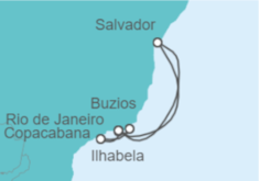 Itinerario del Crucero Brasil - MSC Cruceros