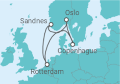 Itinerario del Crucero Dinamarca y Noruega - Holland America Line