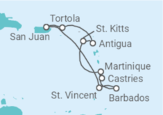 Itinerario del Crucero Puerto Rico y Noches Caribeñas - Virgin Voyages