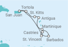 Itinerario del Crucero San Juan, San Vicente, Barbados y más - Virgin Voyages