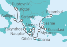 Itinerario del Crucero Desde Dubrovnik (Croacia) a Estambul (Turquía) - Seabourn