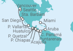 Itinerario del Crucero Desde Seattle (Washington) a Fort Lauderdale (Miami) - Holland America Line