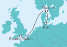 Itinerario del Crucero Short Break from Kiel - Cunard