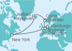 Itinerario del Crucero Desde Southampton (Londres) a Hamburgo (Alemania) - Cunard