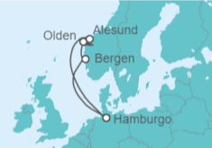 Itinerario del Crucero Noruega - Cunard