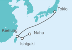 Itinerario del Crucero Taiwán, Japón - MSC Cruceros