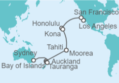 Itinerario del Crucero Desde Los Ángeles (EEUU) a Sydney (Australia) - Cunard