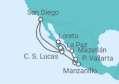 Itinerario del Crucero México - Holland America Line