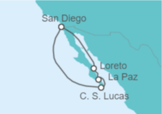 Itinerario del Crucero México - Holland America Line