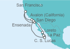 Itinerario del Crucero México, Estados Unidos (EE.UU.) - Holland America Line