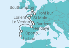 Itinerario del Crucero Desde Lisboa a Southampton (Londres) - Regent Seven Seas