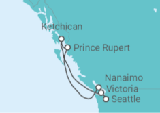 Itinerario del Crucero Alaska - Holland America Line