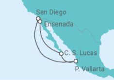 Itinerario del Crucero México - Holland America Line