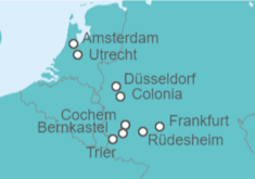 Itinerario del Crucero Desde Ámsterdam (Holanda) a Düsseldorf (Alemania) - Riverside
