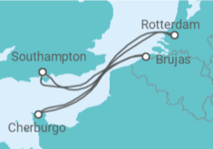 Itinerario del Crucero Holanda, Francia, Bélgica - MSC Cruceros