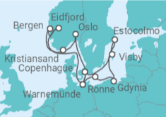 Itinerario del Crucero Noruega, Dinamarca, Alemania, Polonia, Suecia - MSC Cruceros