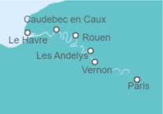 Itinerario del Crucero Francia - AmaWaterways