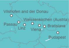Itinerario del Crucero Alemania, Austria, Hungría - AmaWaterways