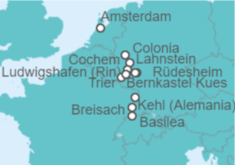 Itinerario del Crucero Desde Ámsterdam (Holanda) a Basilea (Suiza) - AmaWaterways