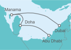 Itinerario del Crucero Qatar - Celestyal Cruises