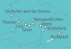 Itinerario del Crucero Hungría, Austria, Alemania - AmaWaterways