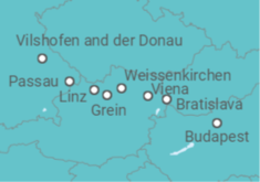 Itinerario del Crucero Hungría, Austria, Alemania - AmaWaterways