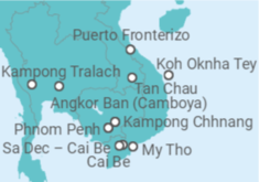 Itinerario del Crucero Desde My Tho (Vietnam) a Kampong Cham (Camboya) - AmaWaterways