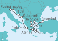 Itinerario del Crucero Desde Pireo (Atenas) a Fusina (Italia) - Explora Journeys