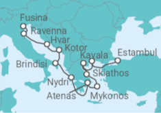 Itinerario del Crucero Desde Fusina (Italia) a Estambul (Turquía) - Explora Journeys
