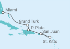 Itinerario del Crucero Bahamas - Virgin Voyages