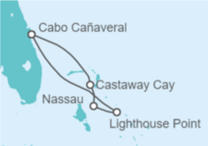 Itinerario del Crucero Bahamas, Castaway Cay y Lighthouse Point - Disney Cruise Line