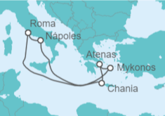 Itinerario del Crucero Islas Griegas - Disney Cruise Line