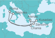 Itinerario del Crucero Islas Griegas y Turquía - Disney Cruise Line