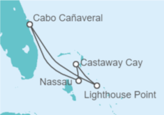 Itinerario del Crucero Nassau, Castaway Cay y Lighthouse Point - Disney Cruise Line