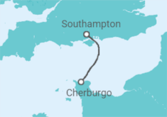 Itinerario del Crucero Minicrucero: Londres a Cherburgo - Disney Cruise Line