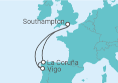 Itinerario del Crucero España desde Londres - Disney Cruise Line